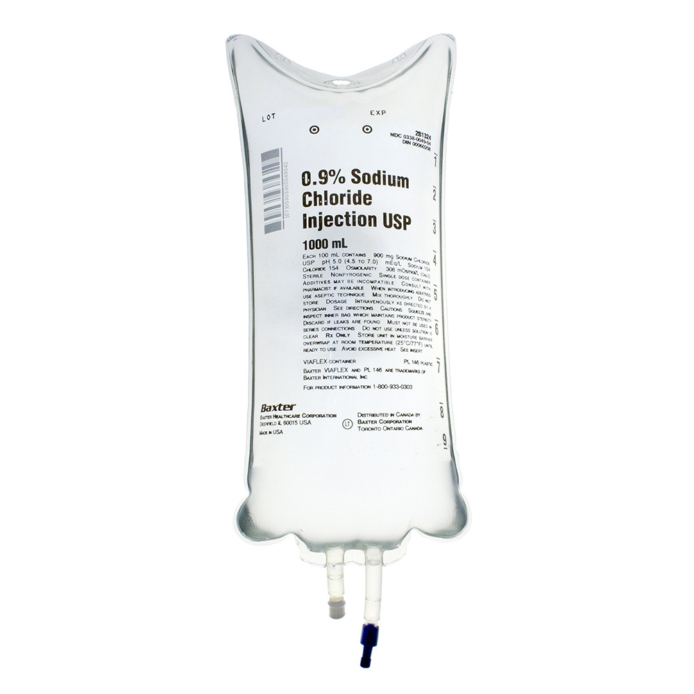 Sodium Chloride Injection USP 100 ML Fill In 150 ML PAB 44 OFF