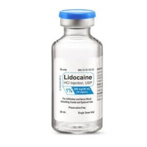 Lidocaine HCl, Preservative Free 1%, 10 mg / mL Injection Single-Dose Vial 30 mL