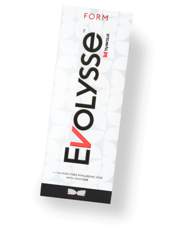 Evolysse™ Form injectable dermal filler with lidocaine by Evolus®