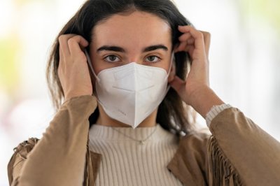 Women Wearing KN95 Mask